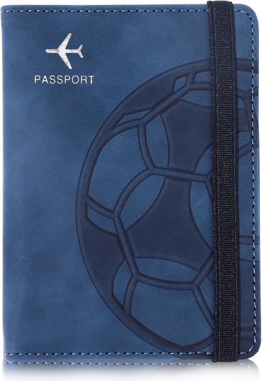 XMLINPER Passport Holder and Card Slot Combo RFID Blocking Leather Personalized Travel Passport Wallet for Men and Women U...