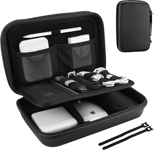 ProCase Hard Travel Electronic Organizer Case for MacBook Power Adapter Chargers Cables Power Bank Apple Magic Mouse Apple...
