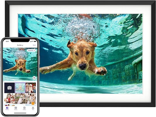 Euphro 10.1'' Digital Picture Frame with 32GB Storage, Digital Photo Frame with 1280x800 IPS Touch Screen, Share Photos/Vi...