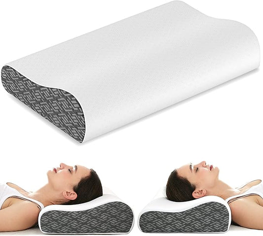 Joynox Memory Foam Pillows for Neck Pain Relief, Cooling Neck Pillow for Sleeping, Ergonomic Cervical Neck Support Pillow ...
