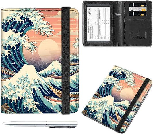 Passport and Vaccine Card Holder Combo,Passport Cover Case with Vaccine Card Slot RFID Blocking,for Wallet,Passport Cover,...