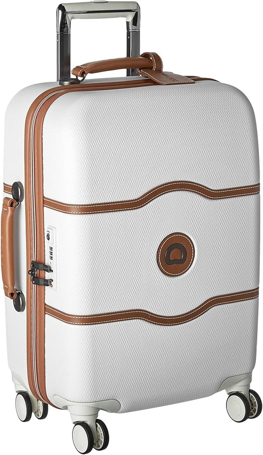 DELSEY PARIS Chatelet Hard+ Hardside Luggage with Spinner Wheels, Angora, Carry-on 21 Inch