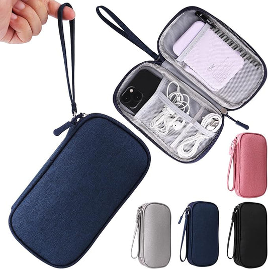 KINMINGZHU Travel Cable Organizer, Electronics Accessories Bag for Charger, Phone, Memory Card, Universal Gadget Organizer...