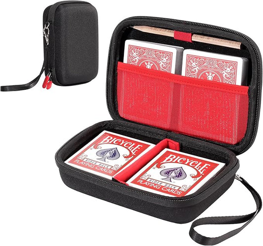 ProCase Hard Playing Card Game Carrying Case, Travel Storage Box Holds 300+ Trading Cards, Bag Holder for Classic Board Ga...