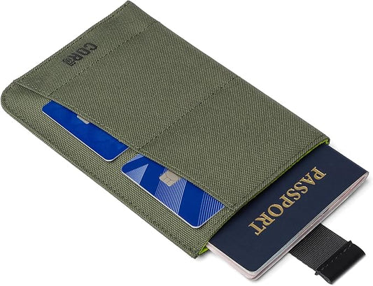 Passport Wallet, RFID Blocking, Waterproof (Green)