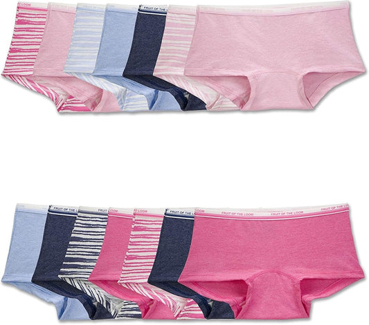 Fruit of the Loom girls Cotton Boyshort Underwear