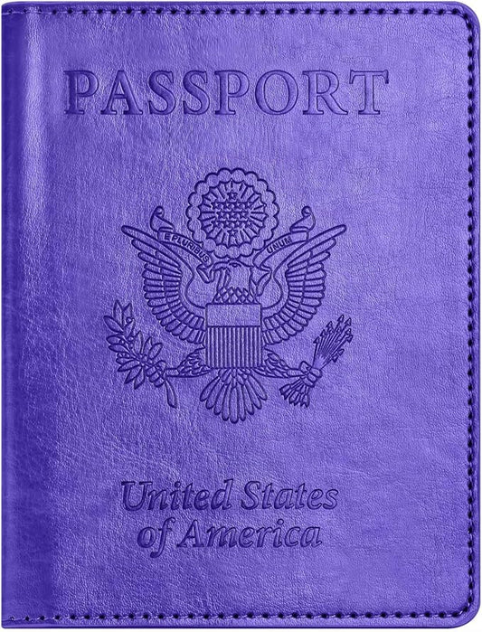 Passport Holder Wallet for Travel, Men Women RFID Passport Cover Case, Travel Essentials Passport Sleeve, Wallets