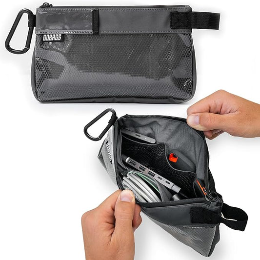 GOBAGS Production Zipper Bags - Electronics & Camera Accessories Bag - Cable organizer, Gear Accessory Pouch, Travel Camer...