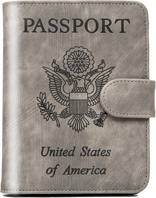 cesrg Passport Holder for travel - passport Cover Wallet -Travel Essentials RFID Blocking Travel Accessories for Women Men...