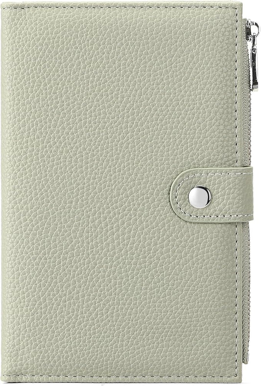 RNIEGA Passport Holder for Women Leather Passport Wallet for Travel RFID Blocking Passport Wallet Credit Card Holder with ...