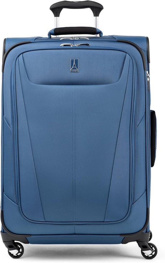 Travelpro Maxlite 5 Softside Expandable Luggage with 4 Spinner Wheels, Lightweight Suitcase, Men and Women, Ensign Blue, C...
