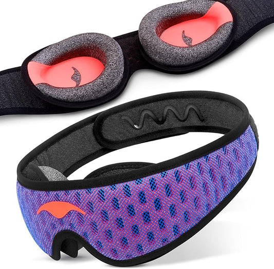 Manta Pro Sleep Mask - 100% Light Blocking Sleep Mask for Side Sleepers, Breathable and Comfortable, Spacious & Zero Press...