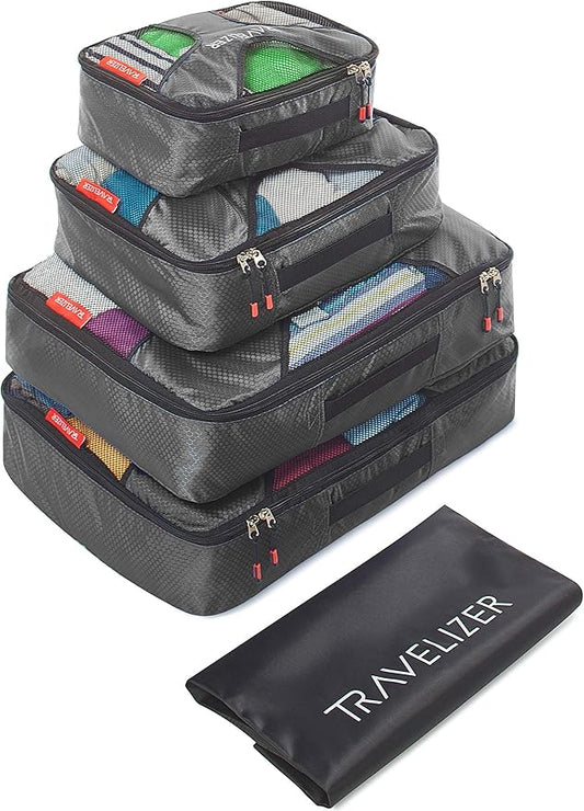 Travelizer - Travel Packing Cubes 5 pcs Luggage Organizer Set for Bag & Suitcase