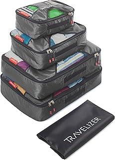 Travelizer - Travel Packing Cubes 5 pcs Luggage Organizer Set for Bag & Suitcase