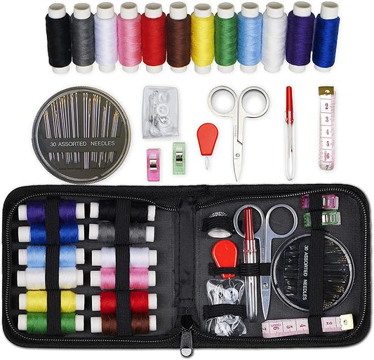 ARTIKA Travel Sewing Kit, 59-Piece Portable Kit for Travel, Includes Scissors, Thread, Tape Measure - Sewing Accessories a...