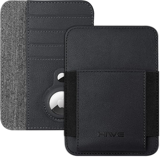 HiWe Passport Holder with AirTag Slot, Minimalist RFID Passport Holder for Travel, Leather Passport Wallet Cover Case for ...