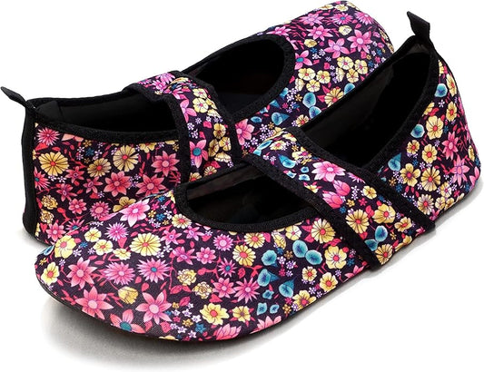 Nufoot Futsole Women's Soft-Sided Shoes for Indoors/Outdoors, Foldable & Flexible Footwear for Sport, Exercise, Yoga or Tr...