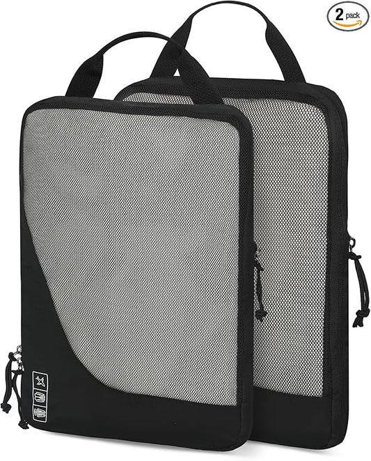 Hynes Eagle 6 Set/ 4 Set/ 2 Set Compression Packing Cubes Travel Essentials Lightweight Nylon Luggage Suitcase Organizer B...