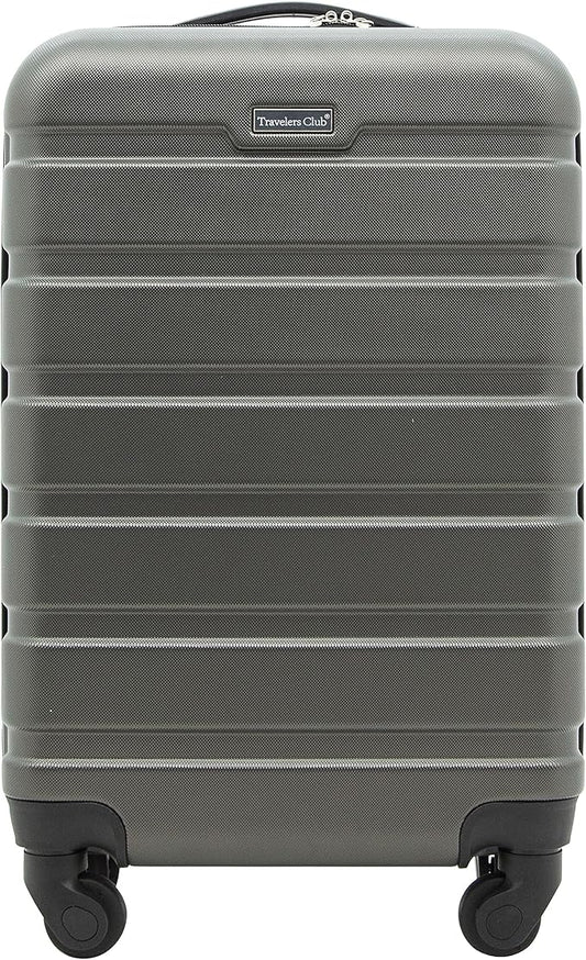 Travelers Club Harper Luggage, Charcoal, 22-Inch Carry-On