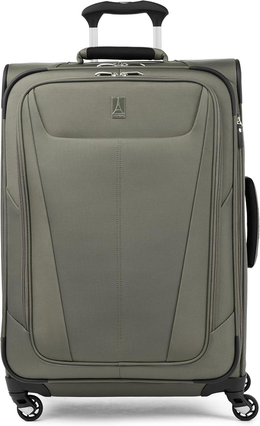 Travelpro Maxlite 5 Softside Expandable Luggage with 4 Spinner Wheels, Lightweight Suitcase, Men and Women, Slate Green, C...