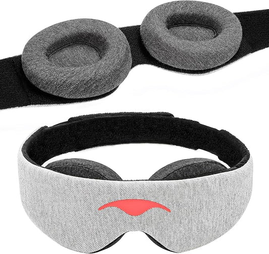 Manta Sleep Mask - 100% Light Blocking, Adjustable Sleeping Mask with Detachable Eye Cups, Ultra Comfortable for Women & M...