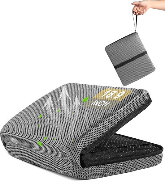 FASTMOMENT Airplane Seat Cushion Portable Travel Cushion for Comfort Foldable Stadium Pad with Breathable Fabric Seat Pad ...